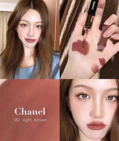 chanel light brown 182|Chanel le rouge duo.